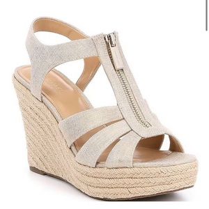 Michael Kors
Berkley Canvas Front Zip Platform Wedge Espadrilles
